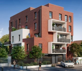12 appartements neufs, du T2 au T6, dans le quartier Côté Pavé à Toulouse