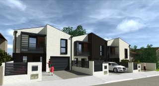 3 maisons  neuves avec garage, terrasse, balcon et jardin privatif dans le quartier de la Côté Pavée