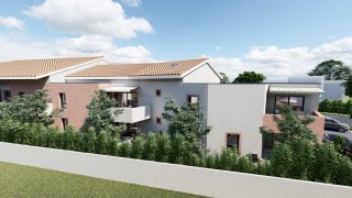 À vendre dans une petite résidence appartements neufs T2 et T3 à Castelginest